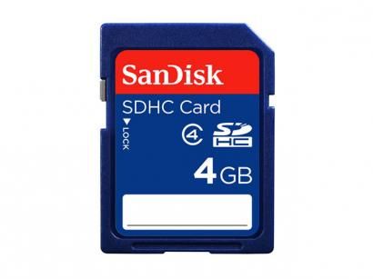 cartao de memoria sd/sdhc Standard 4GB - SanDisk